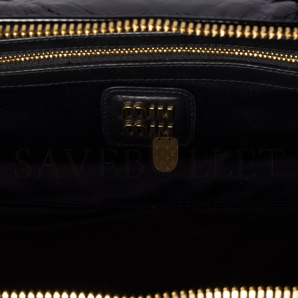 M1v M1v beau naplak patent leather bag 5bb173 (27*12*8cm)